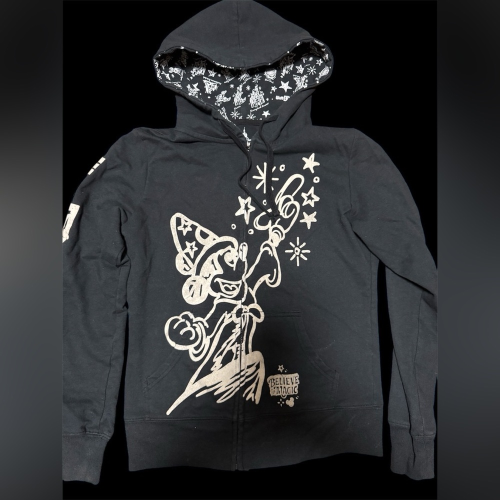 Disney Ladies Hoodie - Walt Disney World - Sorcerer Mickey Believe In Magic